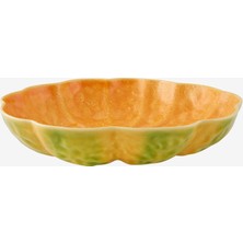 Bordallo Pinheiro Pumpkin Turuncu Seramik Servis Kasesi 26 Cm
