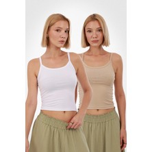 Kadın Askılı Atlet 2’li Set