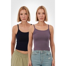 Kadın Askılı Atlet 2’li Set