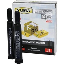 Yuma YM-790S  Siyah Koli Kalemi 12 Adet