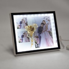 La Dijital Led Işıklı 3'lü Fotoğraflı Sihirli Ayna