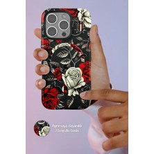 Eyesofu iPhone 14 Pro Flower Series Magsafe Kapak - Pembe - EYESO5585-8133