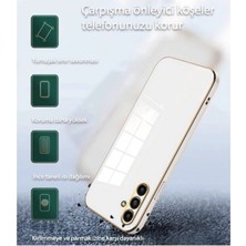 Eyesofu Samsung Galaxy M34 5g Kılıf Volet Silikon - Beyaz - EYESO4357-6250