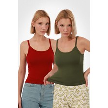 Kadın Askılı Atlet 2’li Set