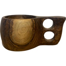 Germenicia  El Yapımı Ceviz Ağacı Kuksa Bardak – Model No: 9