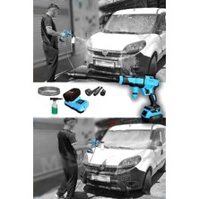 999VF Çift Akülü Şarjlı Yüksek Basınç Oto Araç Bahçe Yıkama Temizleme Ilaçlama Tabancası