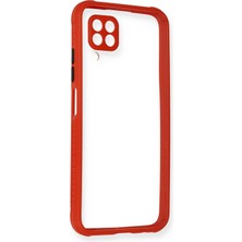 Eyesofu Huawei P40 Lite Kılıf Miami Şeffaf Silikon - Kırmızı - EYESO6517-1633