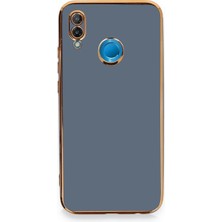 Eyesofu Huawei P20 Lite Kılıf Volet Silikon - Mavi - EYESO3896-1000
