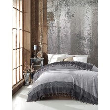 Artemis Peştamal Pike, Koltuk Örtüsü, Yatak Örtüsü, Piknik Örtüsü 200X250 cm (Gri)