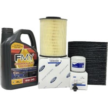 Ford C-Max 1.6 Benzinli Filtre Bakım Seti 2008-2011 Hava+Yağ+Karbonlu Polen Filtresi+Motor Yağı