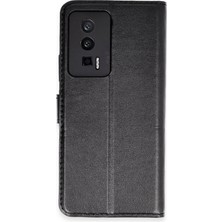 Eyesofu Xiaomi Poco F5 Pro Kılıf Trend S Plus Kapaklı Kılıf - Siyah - EYESO6867-6312