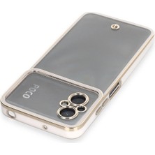 Eyesofu Xiaomi Poco M5 Kılıf Liva Lens Silikon - Beyaz - EYESO5142-7156