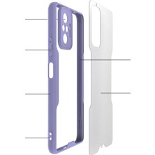 Eyesofu Xiaomi Redmi Note 10 Pro Kılıf Platin Silikon - Lila - EYESO7648-7586