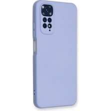 Eyesofu Xiaomi Redmi Note 11 Kılıf Nano Içi Kadife Silikon - Lila - EYESO1708-9861