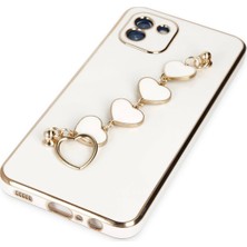 Eyesofu Samsung Galaxy A03 Kılıf Esila Silikon - Beyaz - EYESO6548-6796