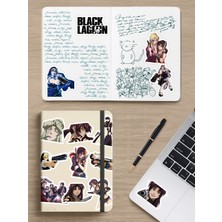 Zipzap Black Lagoon Anime Telefon Laptop Bullet Journal Yapışkanlı Folyo Sticker Paketi