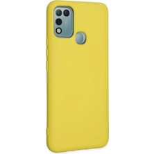 Eyesofu Infinix Hot 10 Play Kılıf Nano Içi Kadife Silikon - Sarı - EYESO8916-8842