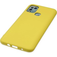 Eyesofu Infinix Hot 10 Play Kılıf Nano Içi Kadife Silikon - Sarı - EYESO8916-8842