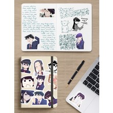 Zipzap Komi Can't Communicate Anime Telefon Laptop Bullet Journal Yapışkanlı Folyo Sticker Paketi