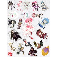 Zipzap Puella Magi Madoka Magica Anime Telefon Laptop Bullet Journal Yapışkanlı Folyo Sticker Paketi
