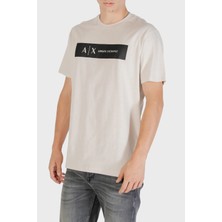 Armani Exchange Logo Baskılı Pamuklu Regular Fit Bisiklet Yaka T Shirt Erkek T Shirt XM001425 AF10361 U1013