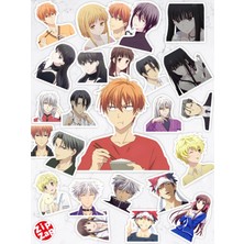 Zipzap Fruits Basket Anime Telefon Laptop Bullet Journal Yapışkanlı Folyo Sticker Paketi