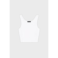 Armani Exchange Fitilli Slim Fit Bisiklet Yaka Top Bayan TOP XW001303 AF10352 U1003