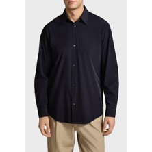 Armani Exchange % 100 Pamuk Regular Fit Klasik Yaka Gömlek Erkek Gömlek XM001567 AF19193 UB101