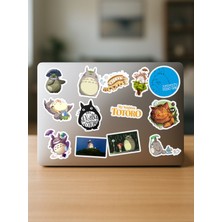 Zipzap Komşum Totoro Ghibli Anime Telefon Laptop Bullet Journal Yapışkanlı Folyo Sticker Paketi