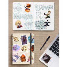 Zipzap Howl's Moving Castle Ghibli Anime Telefon Laptop Bullet Journal Yapışkanlı Folyo Sticker Paketi