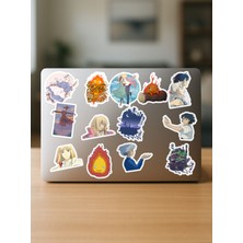 Zipzap Howl's Moving Castle Ghibli Anime Telefon Laptop Bullet Journal Yapışkanlı Folyo Sticker Paketi