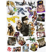 Zipzap Jojo No Kimyou Na Bouken Part 3 Anime Telefon Laptop Bullet Journal Yapışkanlı Folyo Sticker Paketi