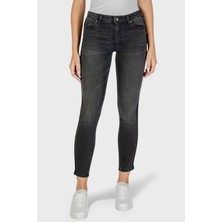 Armani Exchange Pamuklu Skinny Fit Dar Paça Logo Şeritli Jeans Bayan Kot Pantolon XW000129 AF16082 MC002