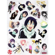 Zipzap Noragami Anime Telefon Laptop Bullet Journal Yapışkanlı Folyo Sticker Paketi