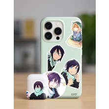Zipzap Noragami Anime Telefon Laptop Bullet Journal Yapışkanlı Folyo Sticker Paketi