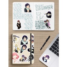 Zipzap Noragami Anime Telefon Laptop Bullet Journal Yapışkanlı Folyo Sticker Paketi