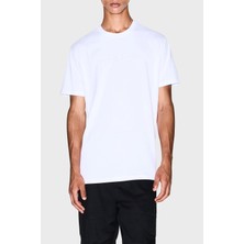 Armani Exchange Logo Baskılı Pamuklu Regular Fit Bisiklet Yaka T Shirt Erkek T Shirt XM001280 AF10361 U0002