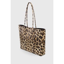 Leopar Desen Kadın Retro Shopper El Ve Omuz  Çanta 264