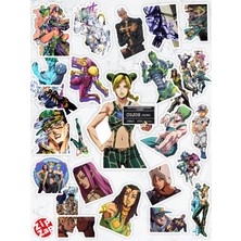 Zipzap Jojo No Kimyou Na Bouken Part 6 Anime Telefon Laptop Bullet Journal Yapışkanlı Folyo Sticker Paketi