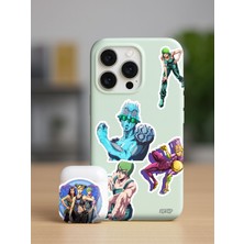 Zipzap Jojo No Kimyou Na Bouken Part 6 Anime Telefon Laptop Bullet Journal Yapışkanlı Folyo Sticker Paketi