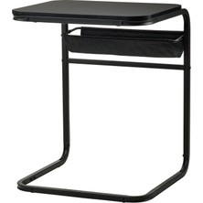 IKEA Olseröd Yan Sehpa 53 x 50 cm Siyah Koyu Gri Ayarlanabilir Kumaş Keseli Çok Işlevli