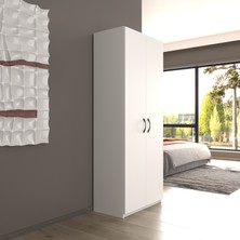 lilyum 2 Kapaklı 5 Katlı Çok Amaçlı / Elbise Dolabı / Saklama Dolabı 70 Lilyum