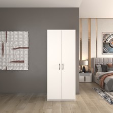 lilyum 2 Kapaklı 5 Katlı Çok Amaçlı / Elbise Dolabı / Saklama Dolabı 70 Lilyum
