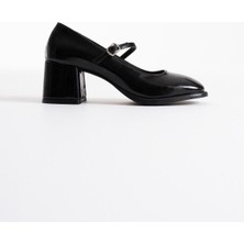 Blown Siyah Rugan Kadın Topuklu Ayakkabı