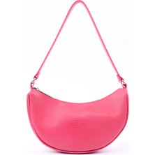 SHAKA Fuşya SHK26 Tek Bölmeli Suni Deri El ve Omuz Çantası U:12 E:26 G:6 cm
