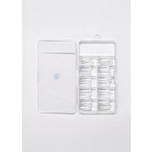 Qnail Professional No: 8 100 Lü Tek Numaralı Tips Yarımay Şeffaf Rengi