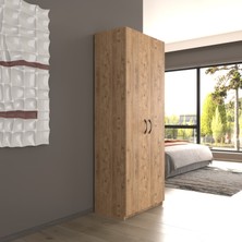 lilyum 2 Kapaklı 5 Katlı Çok Amaçlı / Elbise Dolabı / Saklama Dolabı 70 Lilyum