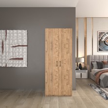 lilyum 2 Kapaklı 5 Katlı Çok Amaçlı / Elbise Dolabı / Saklama Dolabı 70 Lilyum