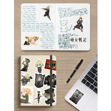 Zipzap Youjo Senki Anime Telefon Laptop Bullet Journal Yapışkanlı Folyo Sticker Paketi