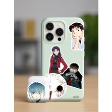 Zipzap Neon Genesis Evangelion Anime Telefon Laptop Bullet Journal Yapışkanlı Folyo Sticker Paketi